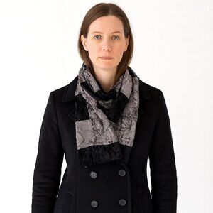 Velvet Checkered Scarf City Classic Cozy Gift Holiday Outdoor Retro Travel Y2K